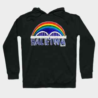 Haleiwa Rainbow Bridge Drawing Hoodie